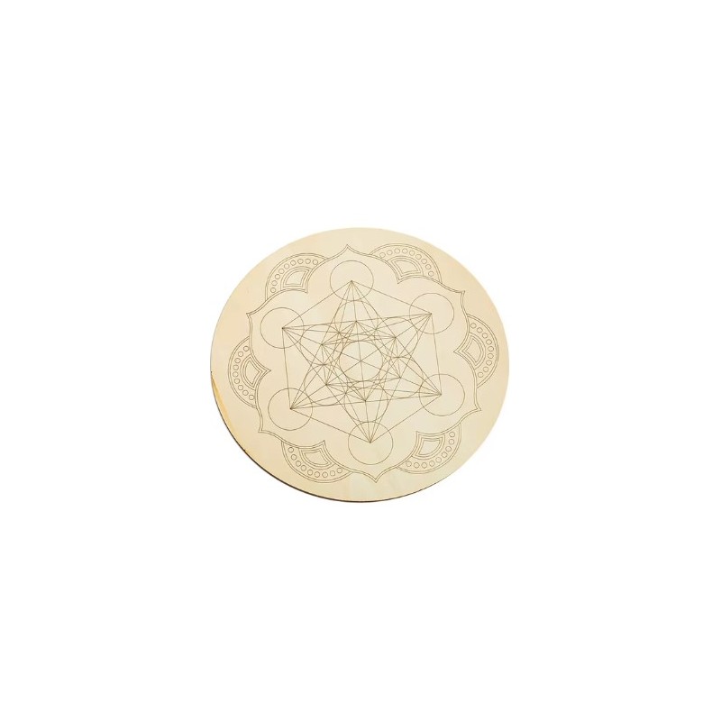 Metatron Lotus - 15 cm - Bois plein - fine - 2 mm