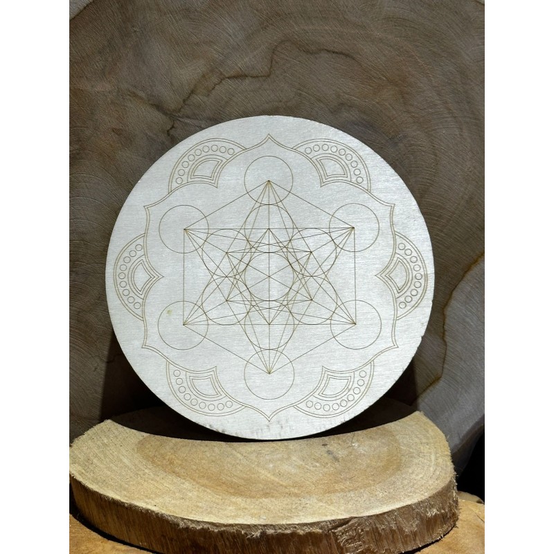 Metatron Lotus - 15 cm - Bois plein - fine - 2 mm