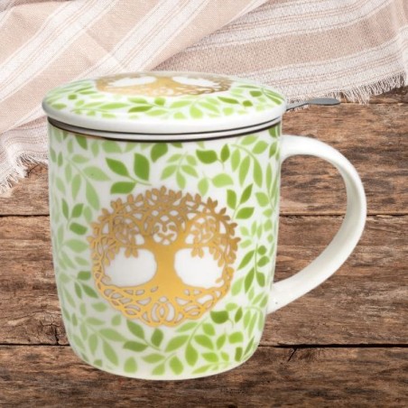 Tasse Mug Arbre de vie SET infuseur  thé