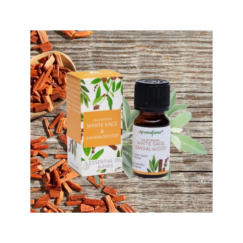 Huiles essentielles - Sauge Blanche & Bois de Santal - Aromafume