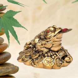 Grenouille - OR - Mini statue - Fengshui