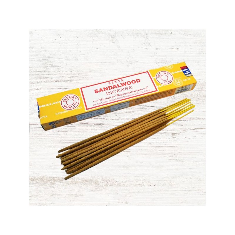 Bois de Santal encens - Sandalwood - Stick - 15 grs - Satya