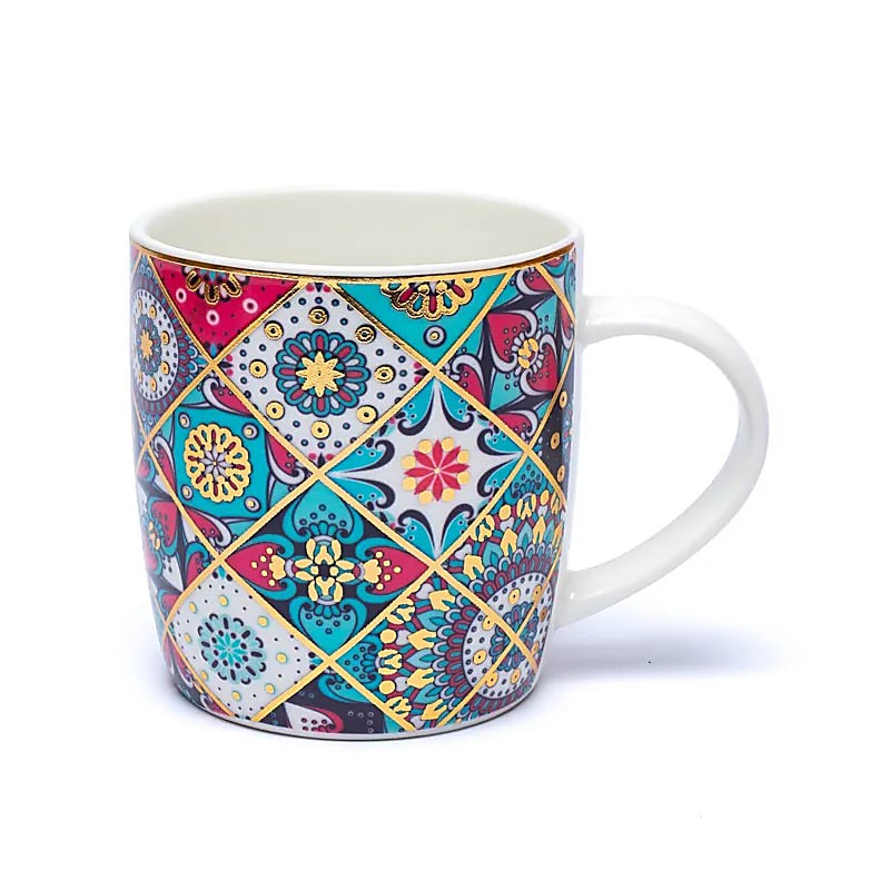 Tasse Mug Oriental - Mandala -SET infuseur  thé