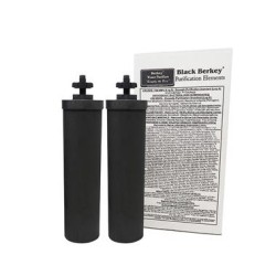 Filtres à eau authentiques Black Berkey 2 filtres Revendeur agréé