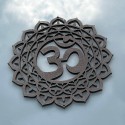 OM - plaque en bois - 15 cm - Ohm - Aum