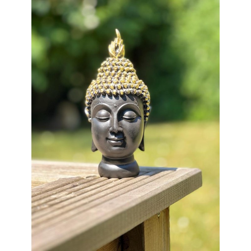 Magnifique statue Bouddha Noir - deco zen pour un bel intérieur Zen.